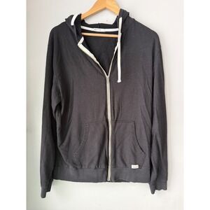 Marine Layer Creativity For All Black Full Zip Hoodie‎ Mens L skater art